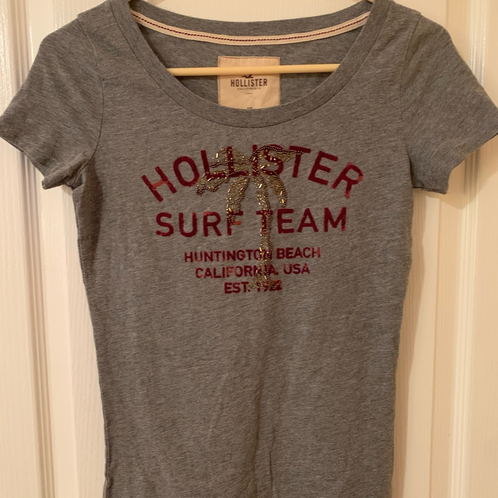 Women’s Grey Surf Team Hollister T Shirt